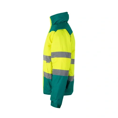 Chaqueta acolchada bicolor con mangas desmontables ref 36059 - Verde 02