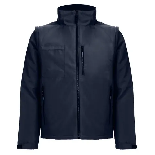 Chaqueta acolchada convertible en chaleco unisex ref 30251 - Azul Marino 01