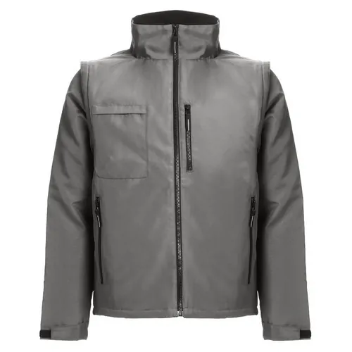 Chaqueta acolchada convertible en chaleco unisex ref 30251 - Gris 01