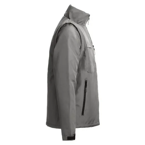Chaqueta acolchada convertible en chaleco unisex ref 30251 - Gris 03