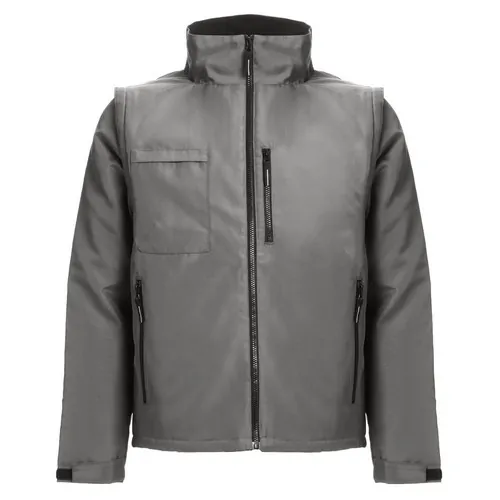 Chaqueta acolchada convertible en chaleco unisex ref 30251 - Gris