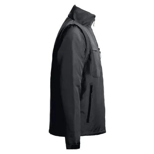 Chaqueta acolchada convertible en chaleco unisex ref 30251 - Negro 03