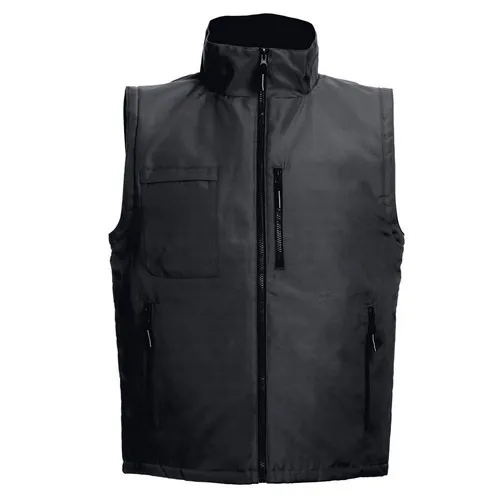 Chaqueta acolchada convertible en chaleco unisex ref 30251 - Negro 04