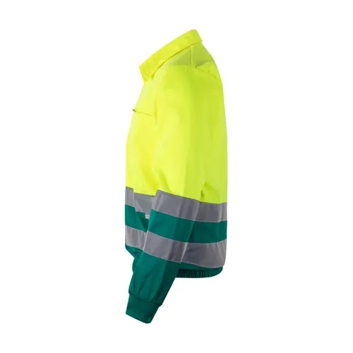 Chaqueta bicolor con bandas reflectantes ref 36020 - Verde 02