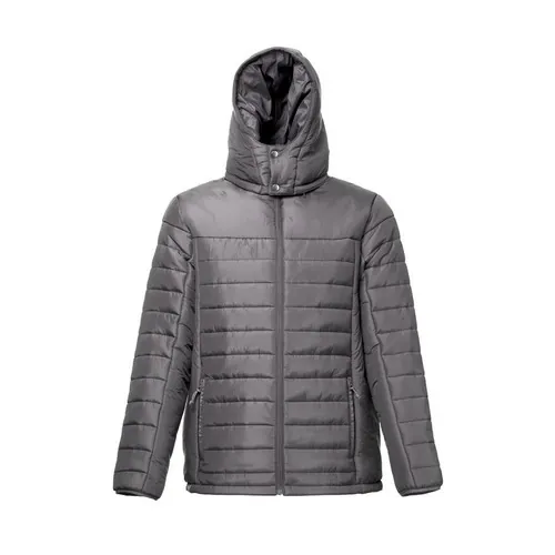 Chaqueta con capucha reciclada y forro cómodo ref 30313 - Gris 03