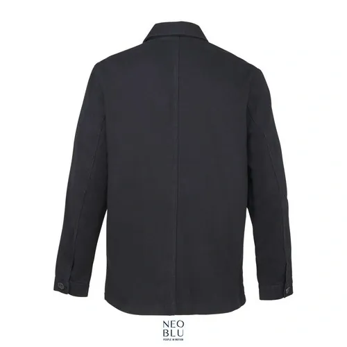 Chaqueta de trabajo unisex algodón orgánico ref S03780 - Negro Profundo Back