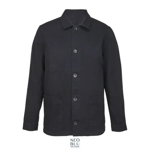 Chaqueta de trabajo unisex algodón orgánico ref S03780 - Negro Profundo