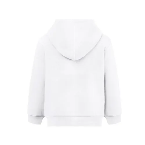 Chaqueta infantil en rizo americano con capucha segura ref 30295 - Blanco