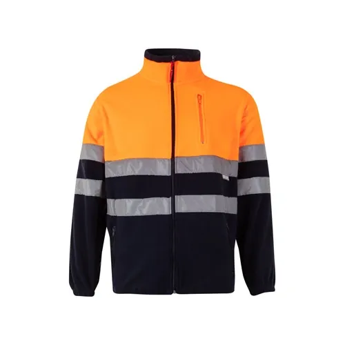 Chaqueta polar bicolor con bandas reflectantes ref 36073
