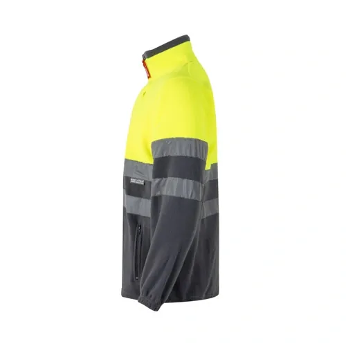 Chaqueta polar bicolor con bandas reflectantes ref 36073