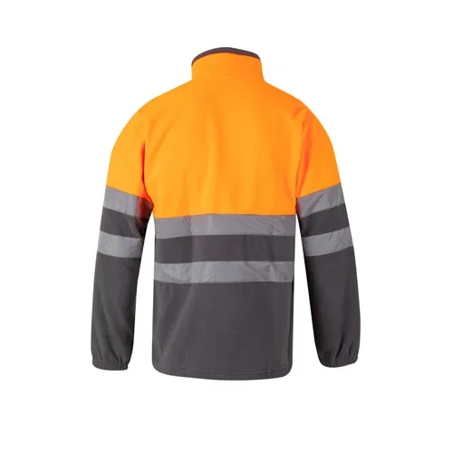 Chaqueta polar bicolor con bandas reflectantes ref 36073