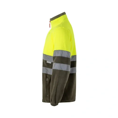 Chaqueta polar bicolor con bandas reflectantes ref 36073