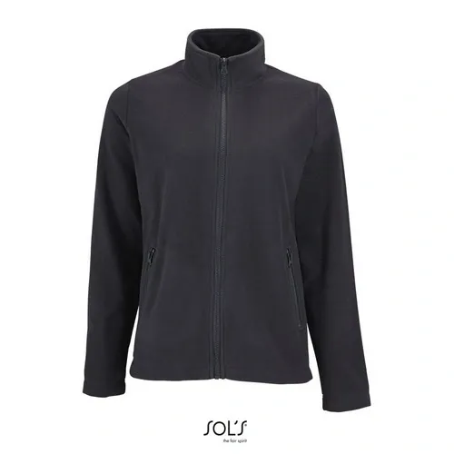Chaqueta polar lisa poliéster con cremallera ref S02094 - Antracita