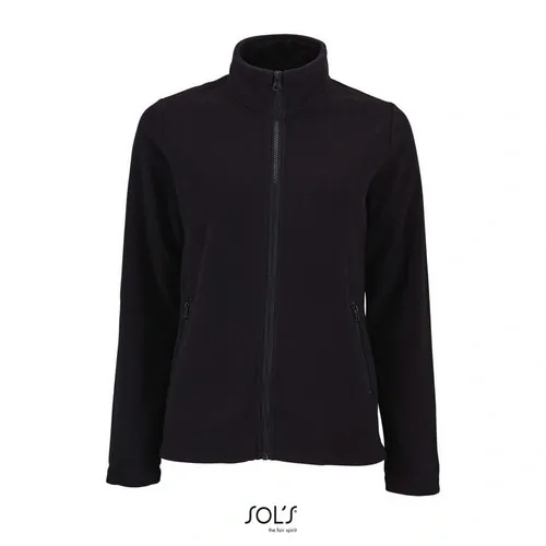 Chaqueta polar lisa poliéster con cremallera ref S02094 - Negro