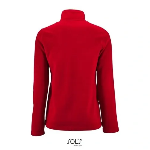 Chaqueta polar lisa poliéster con cremallera ref S02094 - Rojo Back
