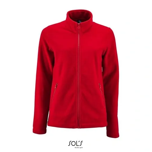 Chaqueta polar lisa poliéster con cremallera ref S02094 - Rojo