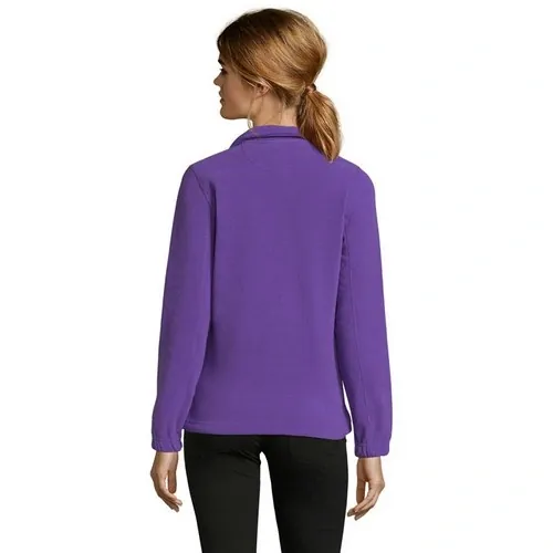 Chaqueta polar mujer anti peeling con bolsillos ref S54500 - Back Morado Oscuro