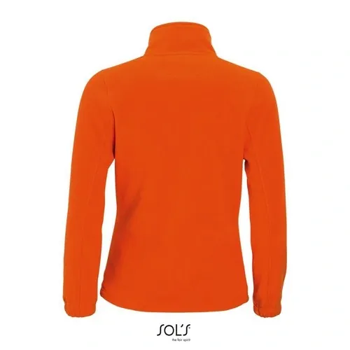 Chaqueta polar mujer anti peeling con bolsillos ref S54500 - Naranja Back