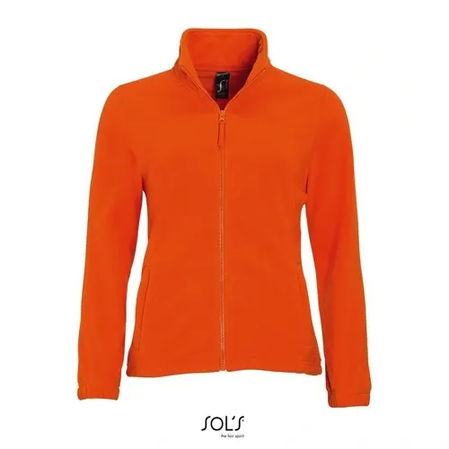 Chaqueta polar mujer anti peeling con bolsillos ref S54500 - Naranja