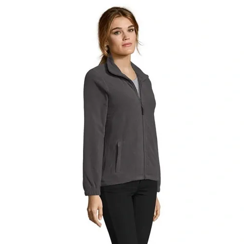 Chaqueta polar mujer anti peeling con bolsillos ref S54500 - Side Gris Carbon