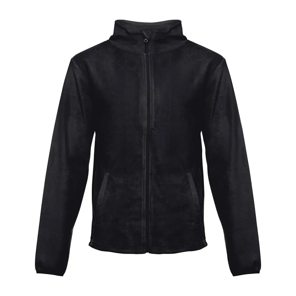 Chaqueta polar unisex con cremallera y bolsillos ref 30164 - Negro 01