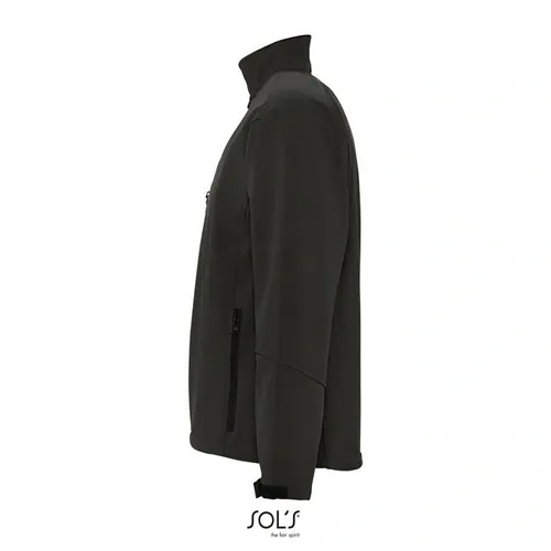Chaqueta Softshell Hombre Impermeable y Transpirable ref S46600 - Antracita Side