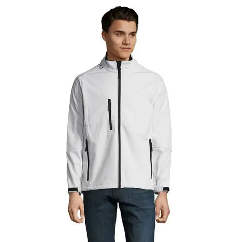 Chaqueta Softshell Hombre Impermeable y Transpirable ref S46600 - Blanco