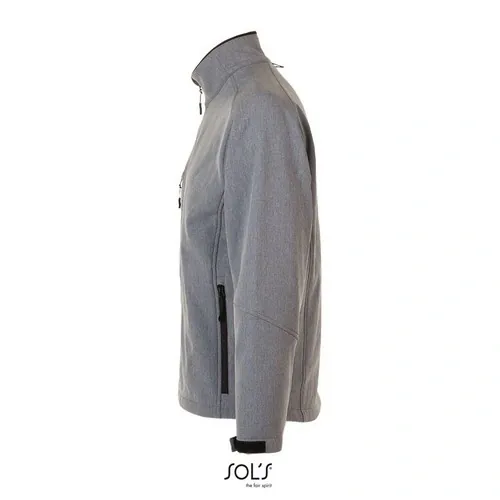 Chaqueta Softshell Hombre Impermeable y Transpirable ref S46600 - Gris Mezcla Side