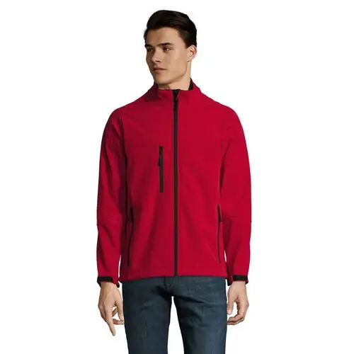 Chaqueta Softshell Hombre Impermeable y Transpirable ref S46600 - Rojo Chili