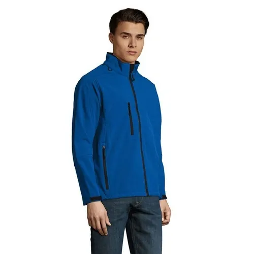 Chaqueta Softshell Hombre Impermeable y Transpirable ref S46600 - Side Azul Royal