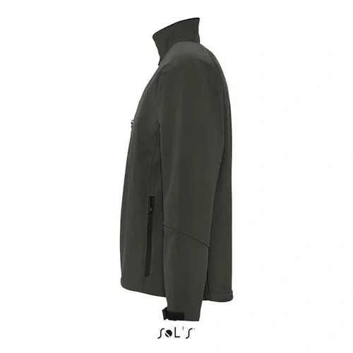 Chaqueta Softshell Hombre Impermeable y Transpirable ref S46600 - Side Gris Carbon