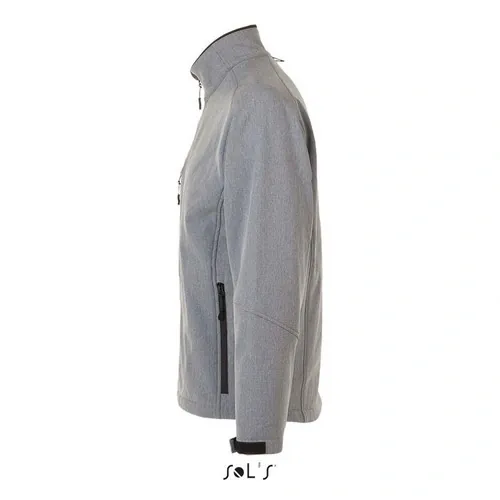 Chaqueta Softshell Hombre Impermeable y Transpirable ref S46600 - Side Gris Jaspeado
