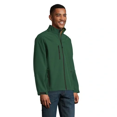 Chaqueta Softshell Hombre Impermeable y Transpirable ref S46600 - Side Verde Botella Oscuro