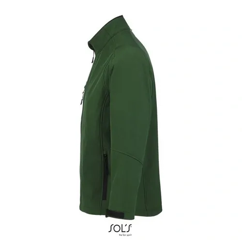 Chaqueta Softshell Hombre Impermeable y Transpirable ref S46600 - Verde Botella Side