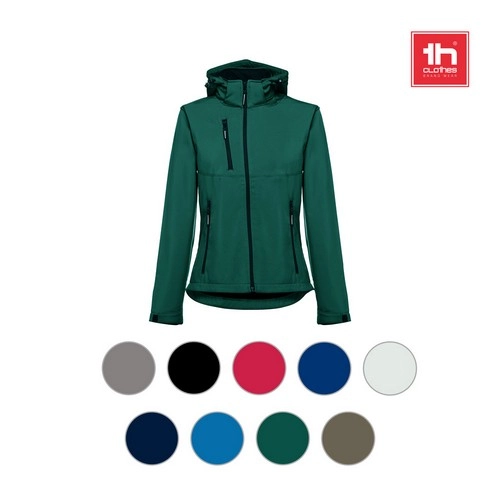 Chaqueta softshell para mujer, con capucha removible ref 30181