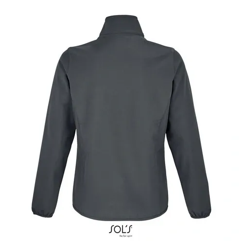 Chaqueta softshell mujer impermeable y reciclada ref S03828 - Antracita Back