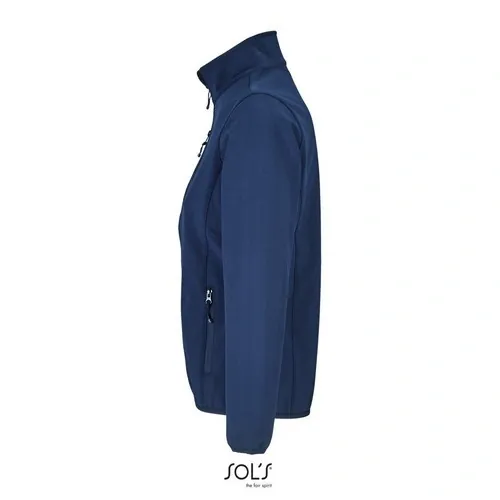 Chaqueta softshell mujer impermeable y reciclada ref S03828 - Azul Profundo Side