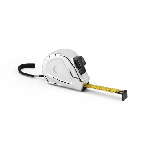 Cinta métrica 5 m con freno y clip metálico ref 94229 - Cromado 01