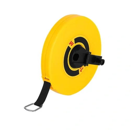 Cinta métrica Nathor 15m en estuche con manivela ref 22421 - Amarillo