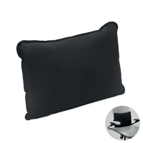 Cojín de tela de ante Suicush personalizable ref mo3126 - Negro