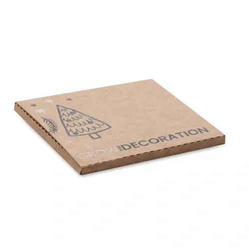 Colgador decorativo de madera con semillas de abeto ref CX1556 - Back Madera