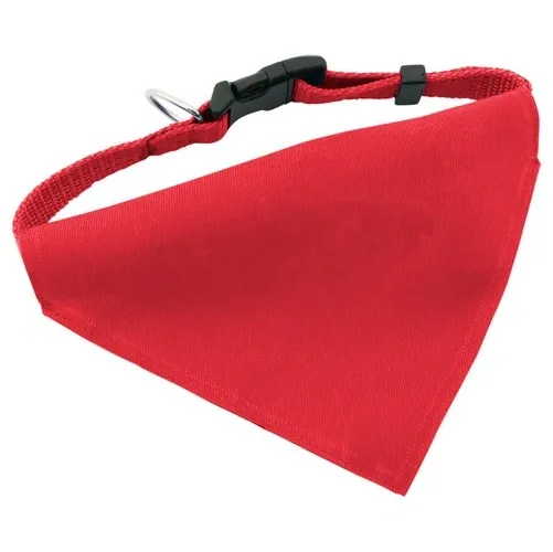 Collar bandana para mascota con cinta ajustable ref RO29 - Rojo