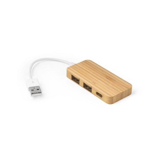 Concentrador de Bamboo con 3 puertos USB ref 97127