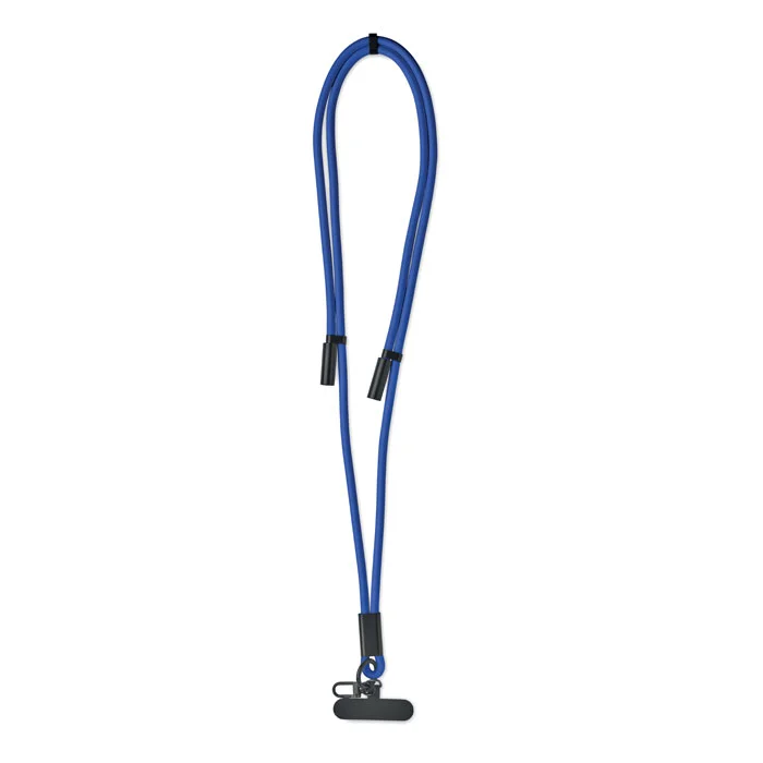 Cordon de carga y datos 60 W tipo C en RPET ref MO2618 - Azul Royal Side