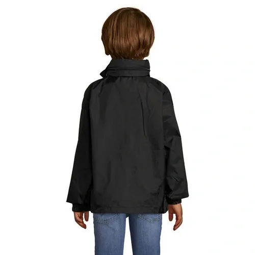 Cortaviento Impermeable SOLS SURF para Niño ref S32300 - Back Negronegro Opaco