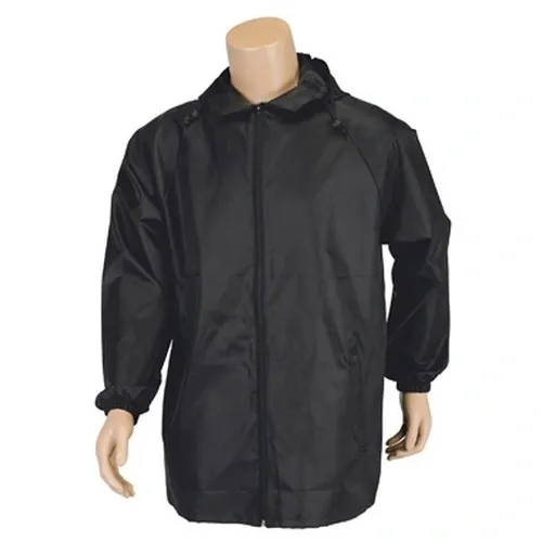 Cortavientos impermeable con capucha y ajustes elásticos ref WI13 - Negro