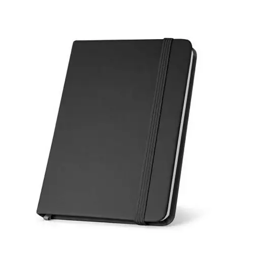 Cuaderno A5 de PU con papel cuadriculado ref 93667 - Negro