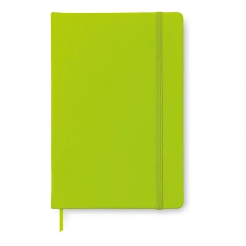 Libreta A6 tapa rígida suave con banda elástica ref MO1800 - Front Lima