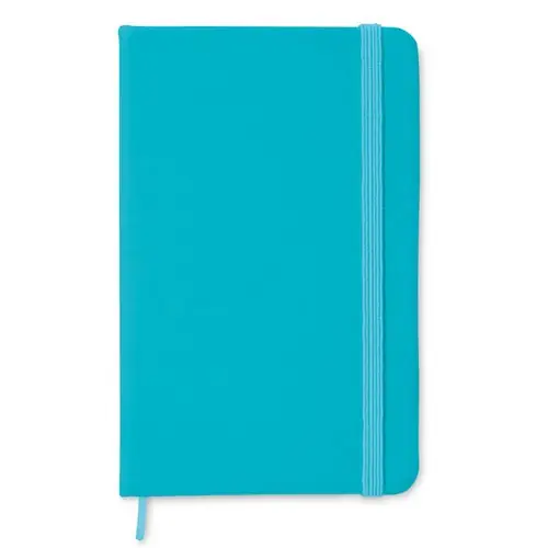 Libreta A6 tapa rígida suave con banda elástica ref MO1800 - Turquesa