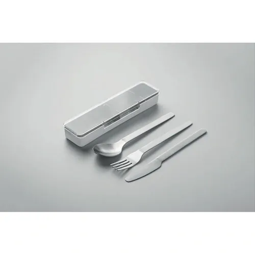 Cubiertos de acero inoxidable Mesteck con estuche práctico ref MO2677 - Blanco Item Detail Picture